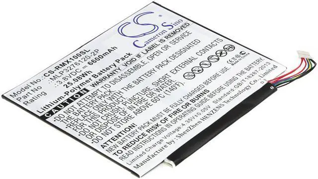 Main image of Battery Replacement for Verizon Ellipsis 10 XLTE QTAIR7 Ellipsis 10 MLP3276120-2P