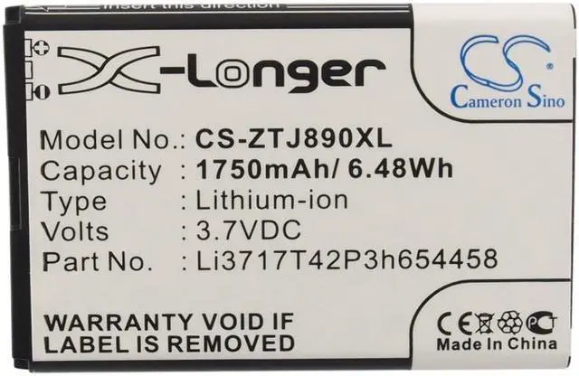 Alt view image 5 of 5 - Hotspot Battery for Verizon ZTE 890L Jetpack 4G LTE Authentic EUFI890 MF63 U790