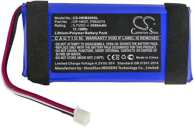 Alt view image 3 of 4 - Speaker Battery for Harman Kardon CP-HK07 P954374 Onyx Mini CS-HKM200SL 3000mAh