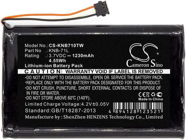 Alt view image 3 of 4 - Radio Battery for KENWOOD KNB-71L PKT-03K PKT-23 PKT-23K ProTalk LT 1230mAh