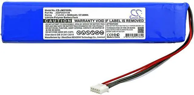 Alt view image 3 of 4 - Speaker Battery for JBL GSP0931134 JBLXTREME Xtreme CS-JMX100SL 7.4V 5000mAh