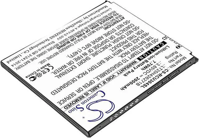 Alt view image 2 of 3 - Estry Battery Replacement for BLU View 1 B100DL LT25H426271B