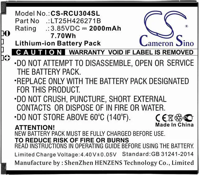 Alt view image 3 of 3 - Estry Battery Replacement for BLU View 1 B100DL LT25H426271B