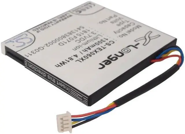 Alt view image 2 of 5 - Battery Replacement for Texas Instruments TI-Nspire CX CAS TI-Nspire CAS Toucad N2/AC/2L1/A TI-84 Plus C Silver Edition 3.7L1230SP 3.7L1200SP 541383800002-G0511 P11P35-09N01 541383800002-G0311