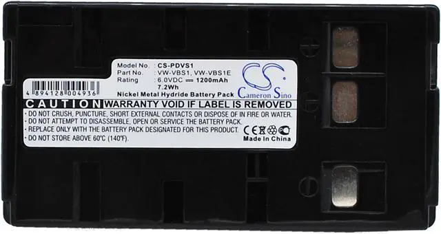 Alt view image 5 of 5 - Estry Battery Replacement for QUASAR VM-555 VM-539 VM-540 VM-547 VM-526 VM-530 VM-520 VM-515