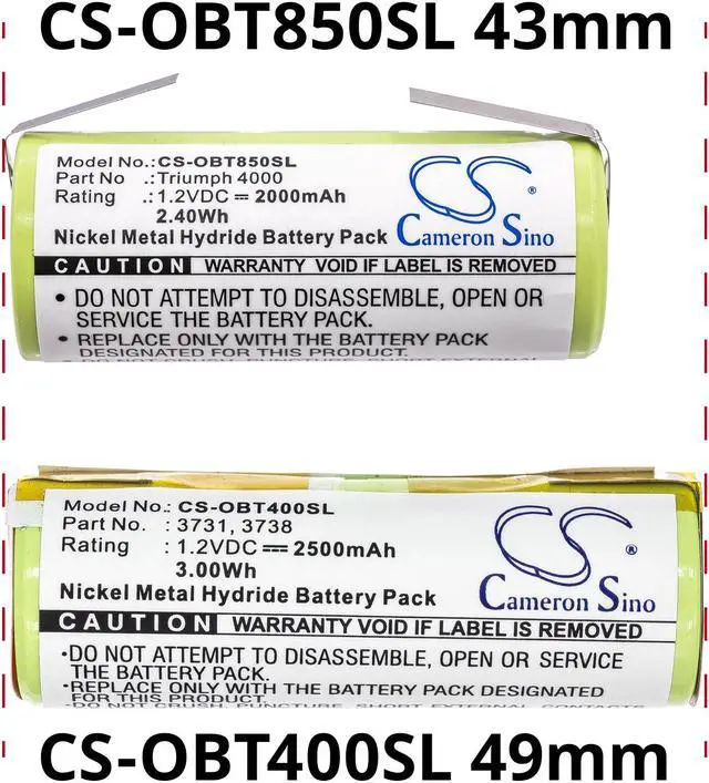 Alt view image 5 of 5 - Estry Battery Replacement for Oral-B Triumph 9000 Professional Care 9500 Triumph 5000 Triumph 4000 Triumph 9400 Triumph 9900 Professional Care 8000 Triumph 9500 9900 Toothbrush 3738 3731