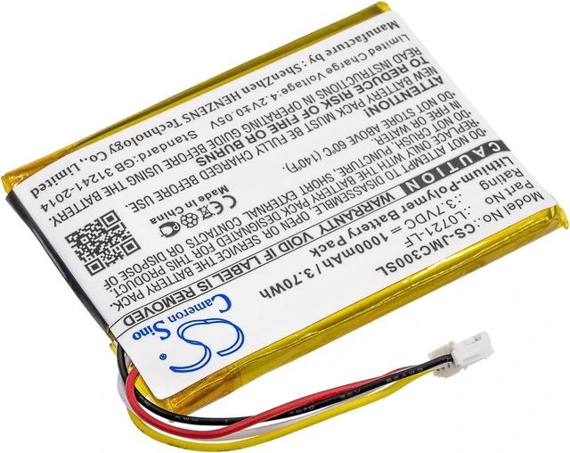 Alt view image 2 of 5 - Estry Battery Replacement for Clip 3SAND Clip 3AN Clip 3 L0721-LF