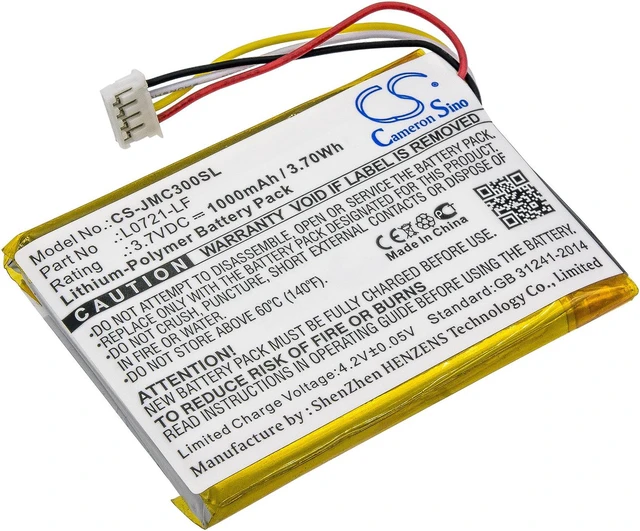 Main image of Estry Battery Replacement for Clip 3SAND Clip 3AN Clip 3 L0721-LF