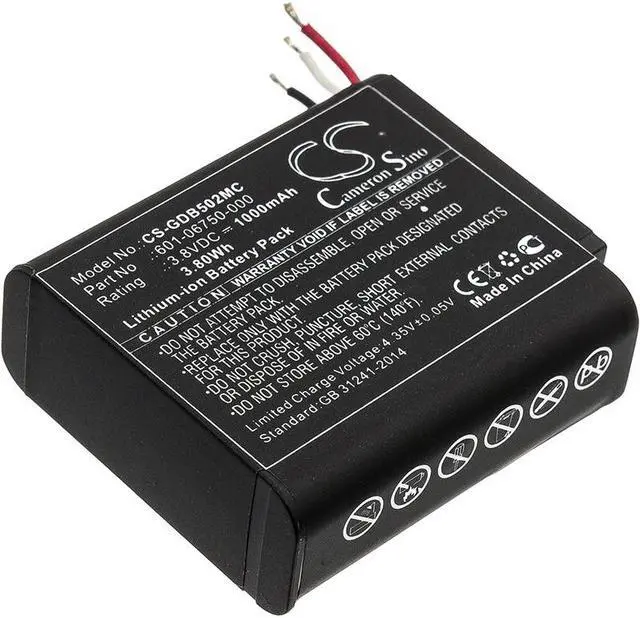 Main image of Battery Replacement for GP Hero 5 Session HWMR1 CHDHS-101 Hero 4 Session CHDHS-501 HWPR1 601-06750-000 601-06750-101 601-10257-000