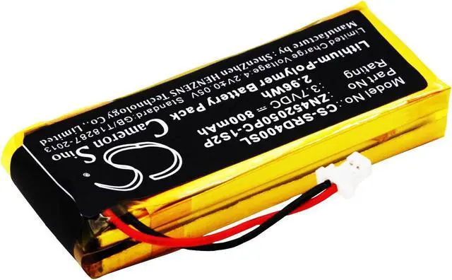 Alt view image 2 of 5 - Battery Replacement for Cardo Scala Rider G9 Scala Rider G4 G9 G9x Scala Rider G9x G4 BAT00004 BAT00002 ZN452050PC-1S2P WW452050-2P