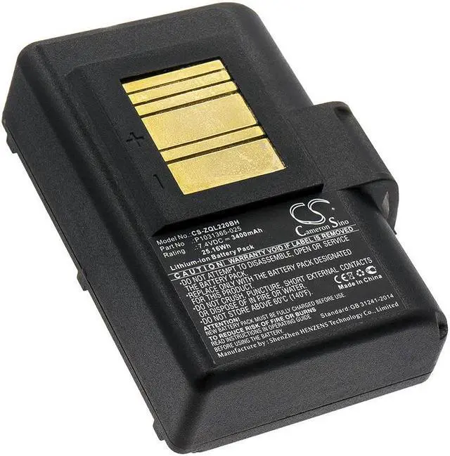Main image of Estry Battery Replacement for Zebra QLn220HC ZR628 ZQ610 QLN220 ZQ620HC ZQ510 ZQ500 ZQ520 ZQ521 ZQ620 QLN320 ZR638 P1023901 BTRY-MPP-34MAHC1-01 AT16004 P1051378 P1023901-LF P1031365-059 P1031365-025