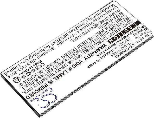 Alt view image 2 of 5 - Estry Battery Replacement for 8800 CP-BATT-8821 GP-S10-374192-010H 74-102376-01