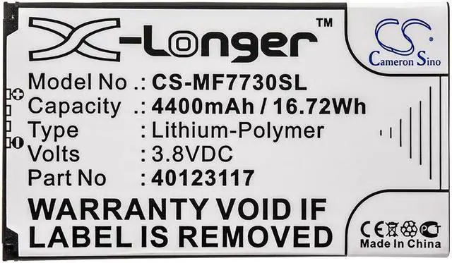Alt view image 3 of 3 - Battery Replacement for Verizon MiFi M1000 Jetpack MiFi 7730L MiFi 8800L Inseego 5G Jetpack 8800L Jetpack 4G LTE MiFi 7730L 40123117
