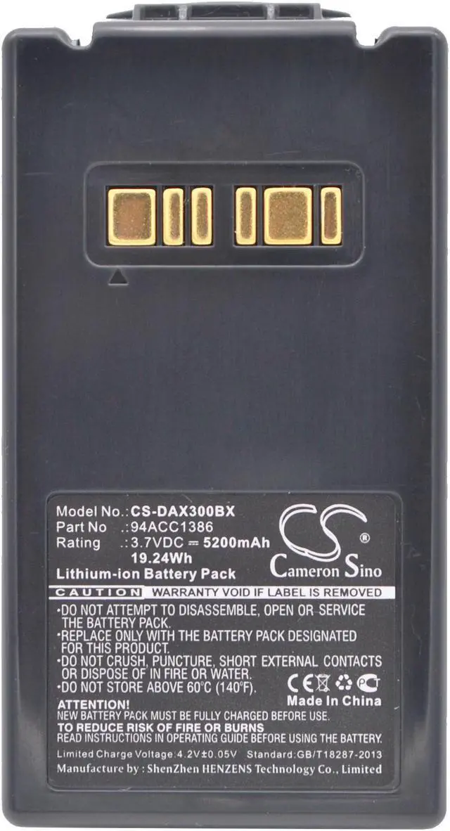 Alt view image 5 of 5 - Estry Battery Replacement for Datalogic Falcon X3+ Falcon X3 Plus Falcon X3 Falcon X4 94ACC1386 BT-26 BT-0016 4ACC0046