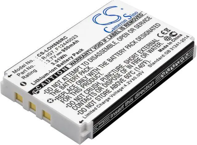 Main image of Battery Replacement for Harmony 720 Remote Harmony One Harmony 890 Harmony 880 Remote Harmony 880 Pro NTA2340 HHD10010 1903040000 R-IG7 M41B 815000037 190304200 R1G7 RIG7 190304-0004 190304-200