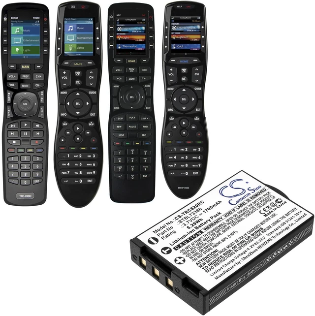 Alt view image 4 of 4 - Estry Battery Replacement for URC R100 TRC-820 MX-R500 MX-R700 RM-2 TRC-1080 BTBL73386