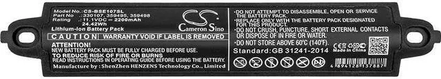 Alt view image 5 of 5 - Battery Replacement for BOSE SoundLink 3 Soundlink Soundlink II 404600 Soundlink 2 Sound 20 330105A 404600 330107A 330107 359495 404900 330105 359498