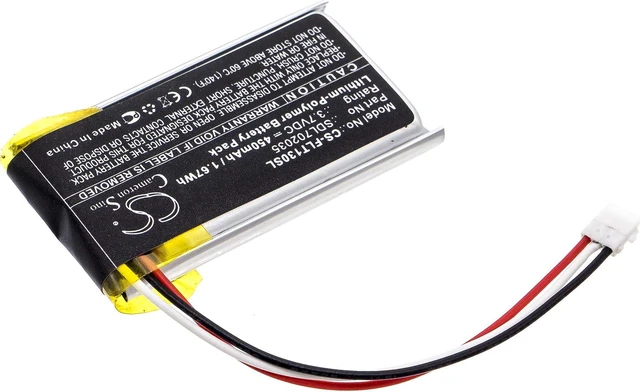 Alt view image 2 of 5 - Estry Battery Replacement for 435-0012 One Pro One Pro LT LF602035-02 SDL702035
