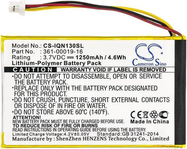 Alt view image 3 of 5 - Estry Battery Replacement for Nuvi 1375T Nuvi 1370T Nuvi 1340T Pro Nuvi 1350T Nuvi 1370 Nuvi 1490 Nuvi 1390T Nuvi 1300 Nuvi 1350 Nuvi 1390 361-00019-16 361-00019-12