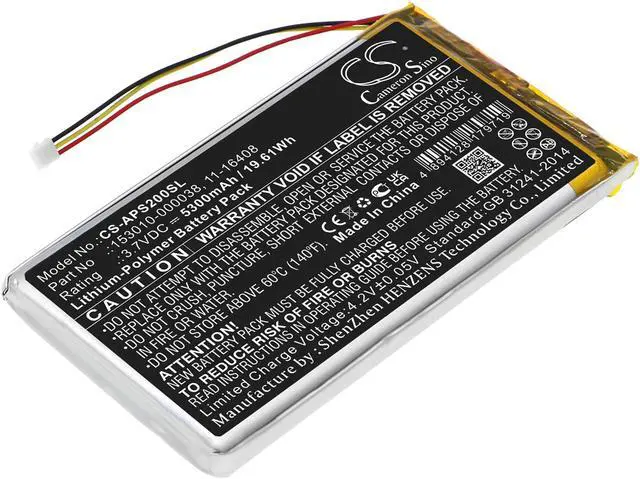 Main image of Battery Replacement for Appareo Stratus 2 Stratus 2S Stratus 3 11-16408 153010-000038