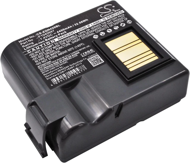 Main image of Estry Battery Replacement for Zebra ZQ630 QLN420 P1050667-016 P1040687 BTRY-MPP-68MA1-01