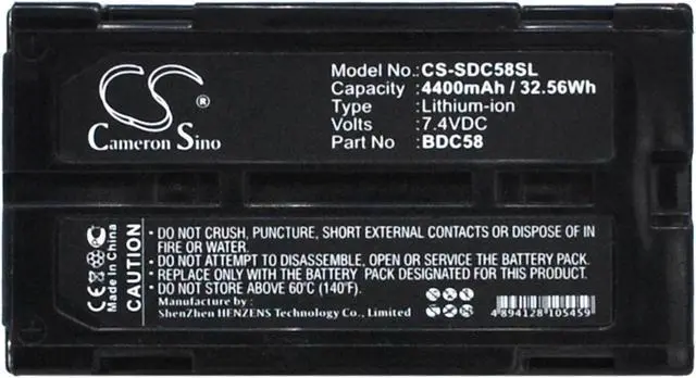 Main image of Estry Battery Replacement for Sokkia SET 30R GRX2 Receivers SET30R SET 10 GRX1 GPS receivers GRX1 Receivers SET 05X GRX1-GPS Receivers SET530R3 PS BLI-SRX1 BDC58 BDC-70 BDC46A BDC46B BDC-58 BDC70