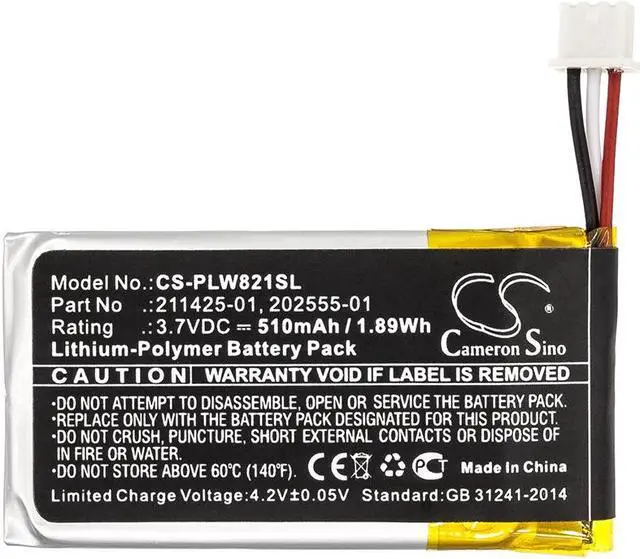 Alt view image 3 of 5 - Estry Battery Replacement for Savi 8210 Savi W8210 211425-01 202555-01