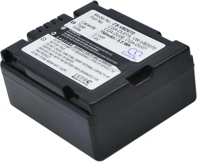 Main image of Estry Battery Replacement for DZ-M7000V5 DZ-MV380E DZ-GX20 DZ-MV580 DZ-GX5100 DZ-BD70A DZ-GX5060 DZ-HS501E DZ-MV380A DZ-GX5100E DZ-BP7S DZ-BP07PW DZ-BP7SW CGR-DU06E/1B DZ-BP7SJ DZ-BP07S DZ-BP07P