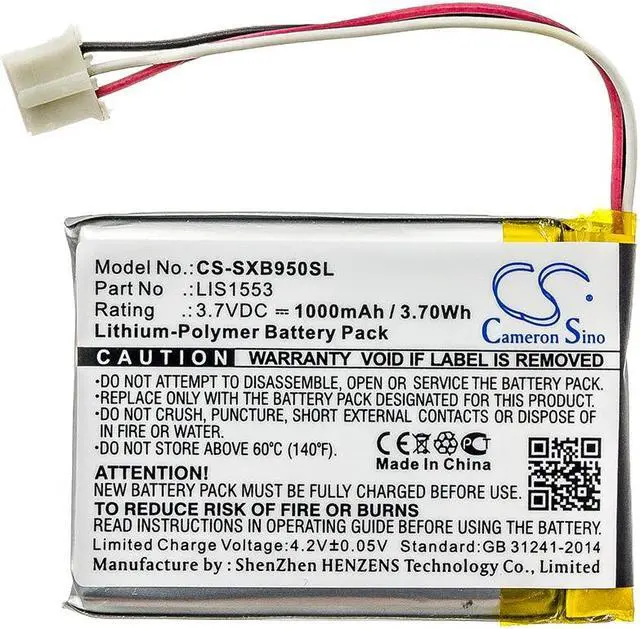 Alt view image 3 of 4 - Estry Battery Replacement for MDR-XB950N1 SRS-X1 SRS-WS1 WH-CH700N LIS1553HNPCS LIS1553(SY6) LIS1553 A-2215-026-A