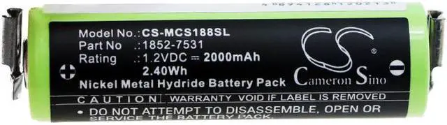 Alt view image 3 of 4 - Estry Battery Replacement for Wella ECO XS Profi Profi XS Xpert HS50 Tonde Eco S KR-800 AAE