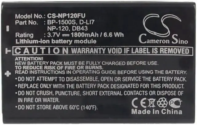 Alt view image 5 of 5 - Estry Battery Replacement for VIVIKAI HDC-8800 HD-C3 HD-D10II HDV-8800