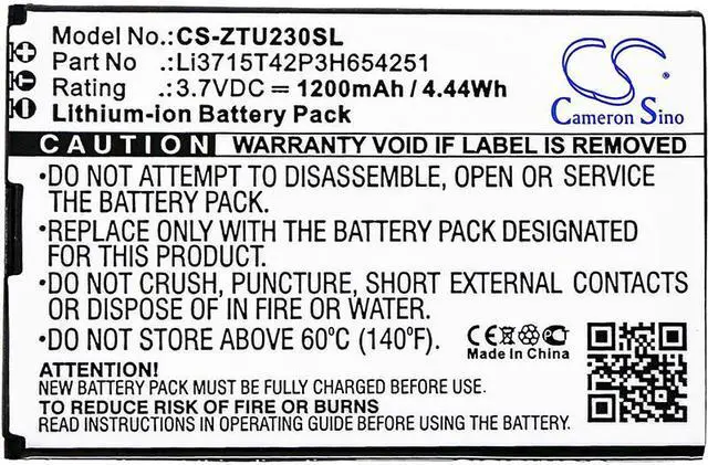 Alt view image 3 of 3 - Estry Battery Replacement for AT&T Z700A Z700 Home Base Z700A Home Base Z700 Li3715T42P3H654251