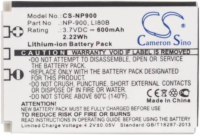 Alt view image 5 of 5 - Estry Battery Replacement for UFO DS5080 DS5332 DS5331 02491-0037-00 BATS4 NP-900 02491-0015-00