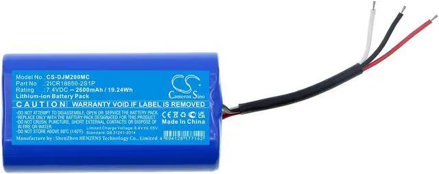 Alt view image 3 of 4 - Estry Battery Replacement for DJI Mobile 3 Mobile 4 Osmo Mobile 2 Osmo Mobile 4 Osmo Mobile 3 2ICR18650-2S1P