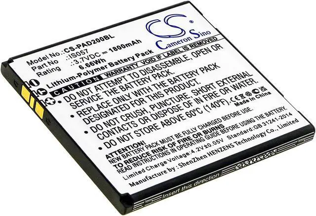 Main image of Estry Battery Replacement for Pax D200 IS275 Mini myPOS D200 D200T IS057