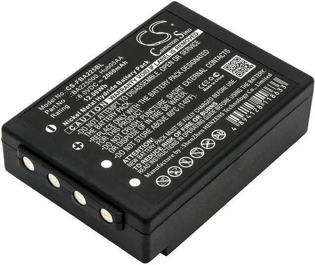 Main image of Estry Battery Replacement for HBC Radiomatic Eco FBFUB09N Linus 6 Micron 4 Spectrum A FUB 9NM 6V Micron 6 Technos BA205000 005-01-00615 FuB05AA BA205030 BA209060 BA206030 BA206000 FuB05XL BA209061