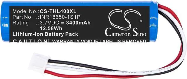 Alt view image 3 of 5 - Estry Battery Replacement for Theradome LH80 Pro LH80 LH40 INR18650-1S1P