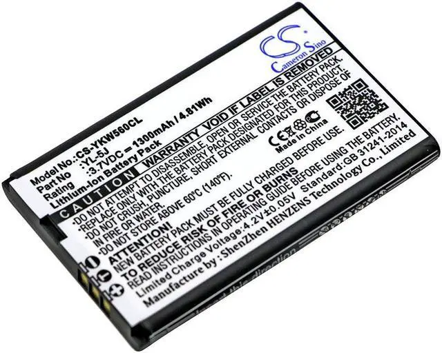 Main image of Estry Battery Replacement for W56h/p W60P W56P W79P W56HB W59VR W77P W76p W59R W56H One Talk IP DECT YL-5J W56-BATT