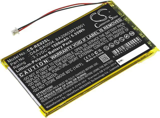 Main image of Estry Battery Replacement for Creative Zen 20GB DAP-HD0014 Labs Nomad Jukebox Zen Zen 40GB DAA-BA0004 BA20603R79901