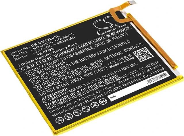Main image of Estry Battery Replacement for SM-T225 SM-T225C Tab A7 Lite 8.7 2021 Tab A7 Lite SM-T220 SM-T225N HQ-3565N HQ-3565S HQ-6739SDS