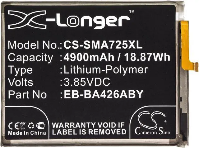 Alt view image 3 of 5 - Estry Battery Replacement for A42 5G SM-A326P SCR01 SM-A726F/DS A426 SM-S426DL SM-A326J SM-A326K A32 5g mobile WiFi SM-A426 SM-A426B SM-A326B/DS SM-A326U SM-A326T GH82-25461A GH82-24377A EB-BA426ABY