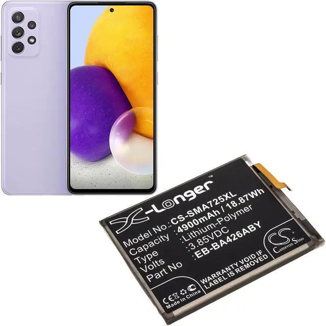 Alt view image 5 of 5 - Estry Battery Replacement for A42 5G SM-A326P SCR01 SM-A726F/DS A426 SM-S426DL SM-A326J SM-A326K A32 5g mobile WiFi SM-A426 SM-A426B SM-A326B/DS SM-A326U SM-A326T GH82-25461A GH82-24377A EB-BA426ABY