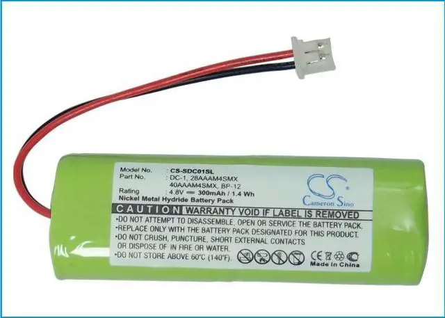 Alt view image 5 of 5 - Estry Battery Replacement for DA 202NCP gold transmitters 1202NC receiver 1202NCP receiver 2002NC receiver 180NCP transmitters 200NCP gold transmitters 40AAAM4SMX DC-1 BP-RR 28AAAM4SMX