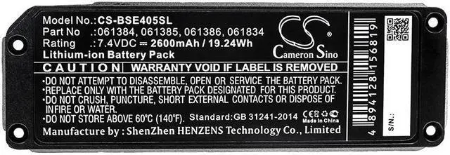 Alt view image 5 of 5 - Estry Battery Replacement for BOSE Soundlink Mini SoundLink Mini one 413295 061386 061834 061385 061384