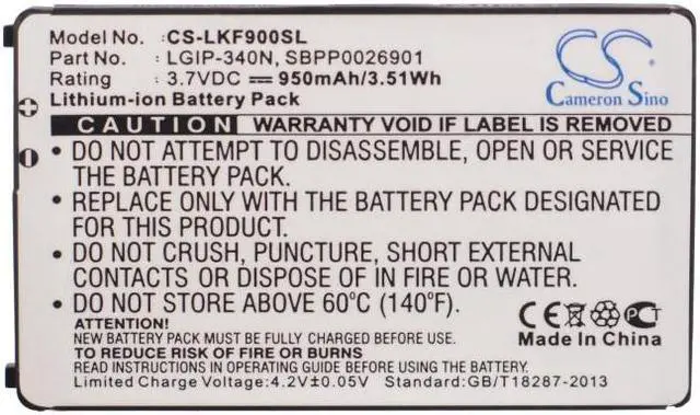 Alt view image 5 of 5 - Estry Battery Replacement for LG AX265 BANTER GW525 GT550 Encore GW370 VN530 Octane VN530 Neon II Banter AX265 UX840 Xenon GR500 GW520 VM-101 LX265 RUMOR 2 LGIP-340N SBPP0026901 SPPP0018575