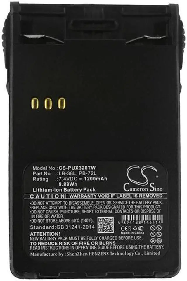 Alt view image 5 of 5 - Estry Battery Replacement for Midland CT200 CT-710 CT-32 CT400 PR-2216 G14 CT410 CT210 PB-CT PB200 PB400