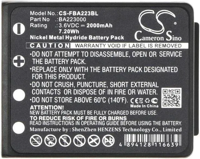 Alt view image 5 of 5 - Estry Battery Replacement for HBC Radiomatic Patrol D Radiomatic Micron 7 FBFUB09N Radiomatic Eco BA209000 BA209001 Fub9NM BA209062 BA223000 PM237745002 BA209060 FUB6 BA223030