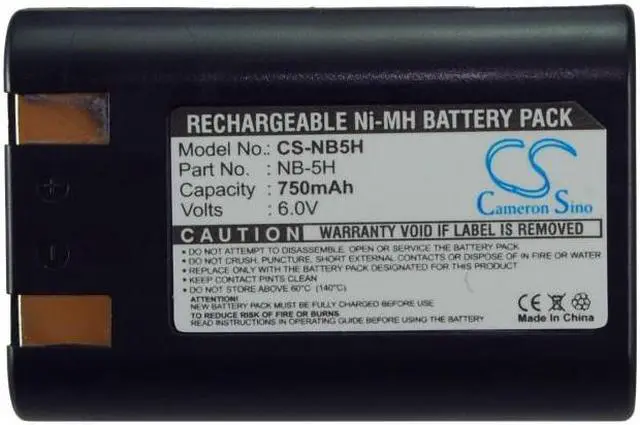 Alt view image 5 of 5 - Estry Battery Replacement for PowerShot A5 Zoom PowerShot S10 PowerShot 600 PowerShot S20 PowerShot A50 PowerShot D350 NB-5H