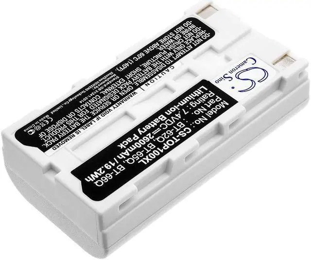 Alt view image 2 of 3 - Estry Battery Replacement for LR8510 GTS-750 SHC2500 Data Collector GPT-7000i GTS-900 LR8511 Field Controller FC2000 SHC2500 GMS-2 FC2000 FC100 GPT-7502 SHC250 BT-66Q BT-30 BT66Q BT-62Q BT65Q
