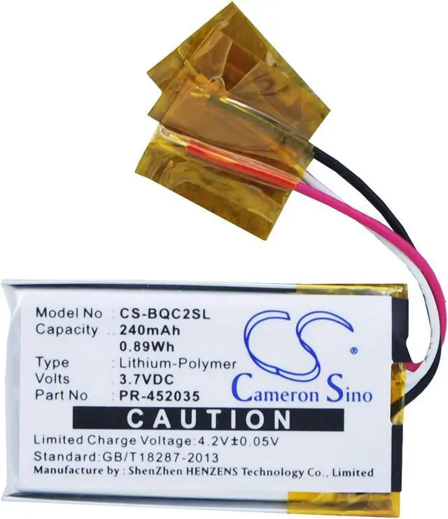 Alt view image 5 of 5 - Estry Battery Replacement for Bose QuietComfort 20 QC20 PR-452035